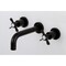 Kingston Brass KS8120BEX Two-Handle Wall Mount Bathroom Faucet, Matte Black KS8120BEX - alternate 6
